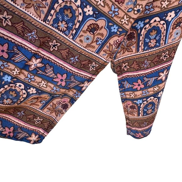 AKF Woman Vintage Boho Paisley Floral Print Flowy Hippie Tunic Top Blouse 2X - Picture 6 of 9